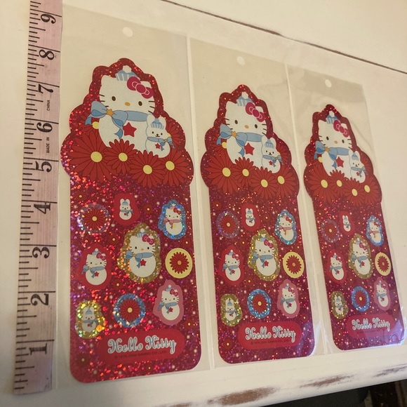 Sold Set of 3 sheets Hello Kitty Stickers Sanrio - Picture 2 of 9